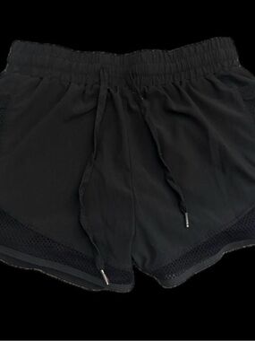 Women's Black Athletic Drawstring Shorts